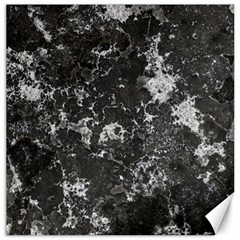 Dark Marble Camouflage Texture Print Canvas 20  X 20 