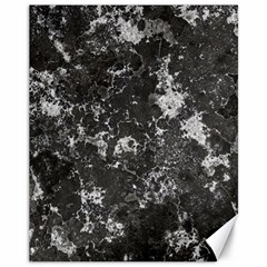 Dark Marble Camouflage Texture Print Canvas 11  X 14 