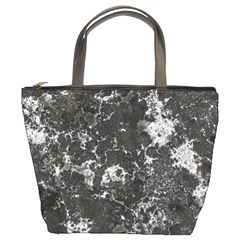 Dark Marble Camouflage Texture Print Bucket Bag by dflcprintsclothing