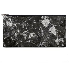 Dark Marble Camouflage Texture Print Pencil Case by dflcprintsclothing