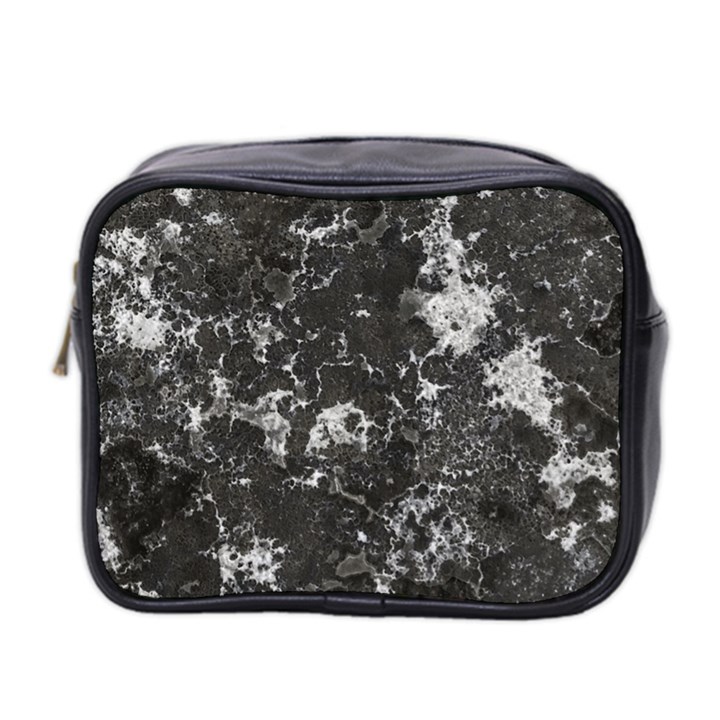 Dark Marble Camouflage Texture Print Mini Toiletries Bag (Two Sides)