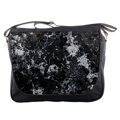 Dark Marble Camouflage Texture Print Messenger Bag by dflcprintsclothing