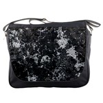 Dark Marble Camouflage Texture Print Messenger Bag Front