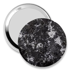 Dark Marble Camouflage Texture Print 3  Handbag Mirrors by dflcprintsclothing