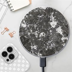 Dark Marble Camouflage Texture Print Wireless Charger