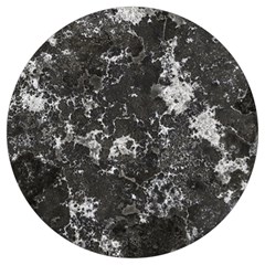 Dark Marble Camouflage Texture Print Round Trivet by dflcprintsclothing