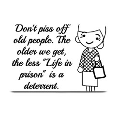 Don t Pi$$ Off Old People Plate Mats by QuirkyRebelMemphis