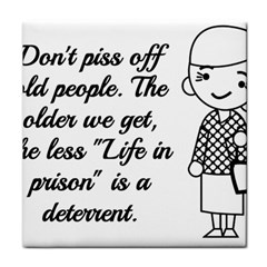 Don t Pi$$ Off Old People Face Towel