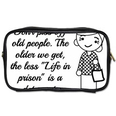 Don t Pi$$ Off Old People Toiletries Bag (one Side) by QuirkyRebelMemphis