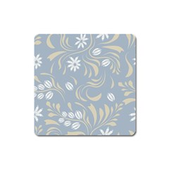 Folk Flowers Pattern Floral Surface Design Seamless Pattern Square Magnet by Eskimos