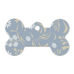 Folk flowers pattern Floral surface design Seamless pattern Dog Tag Bone (Two Sides) Front