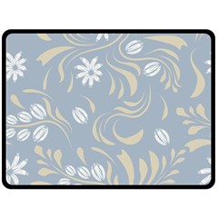 Folk Flowers Pattern Floral Surface Design Seamless Pattern Double Sided Fleece Blanket (large)  by Eskimos