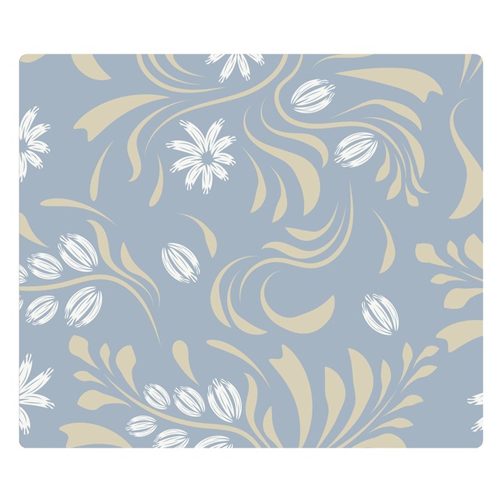 Folk flowers pattern Floral surface design Seamless pattern Double Sided Flano Blanket (Small) 