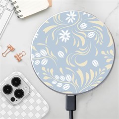 Folk Flowers Pattern Floral Surface Design Seamless Pattern Wireless Charger