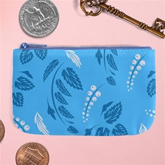 Folk Flowers Pattern Floral Surface Design Seamless Pattern Large Coin Purse by Eskimos