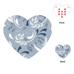 Folk Flowers Pattern Floral Surface Design Seamless Pattern Playing Cards Single Design (heart) by Eskimos