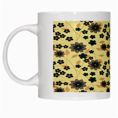 Floral White Mugs by Sparkle