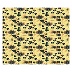 Floral Double Sided Flano Blanket (small)  by Sparkle