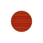 Red Pattern Golf Ball Marker (4 pack) Front