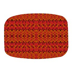 Red Pattern Mini Square Pill Box by Sparkle