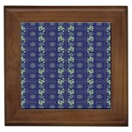 Flowers Pattern Framed Tile Front