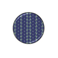 Flowers Pattern Hat Clip Ball Marker (4 Pack) by Sparkle