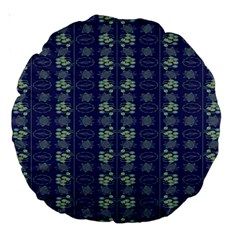 Flowers Pattern Large 18  Premium Round Cushions