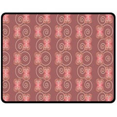 Flowers Pattern Fleece Blanket (medium)  by Sparkle