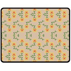 Flowers Pattern Fleece Blanket (medium)  by Sparkle