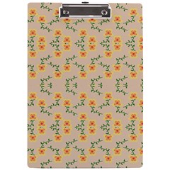 Flowers Pattern A4 Clipboard