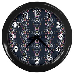 Digital Springs Wall Clock (black) by Sparkle