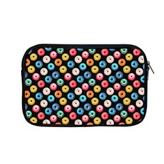 Multicolored Donuts On A Black Background Apple Macbook Pro 13  Zipper Case by SychEva