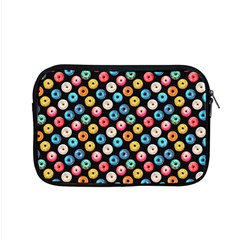 Multicolored Donuts On A Black Background Apple Macbook Pro 15  Zipper Case by SychEva