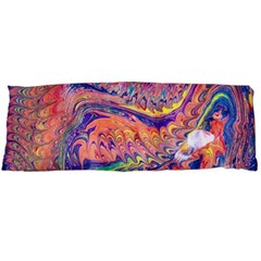 Painted Feathers Body Pillow Case (dakimakura) by kaleidomarblingart