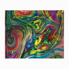 Intricate Painted Swirls Small Glasses Cloth by kaleidomarblingart