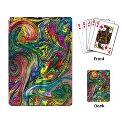 Intricate Painted Swirls Playing Cards Single Design (rectangle) by kaleidomarblingart