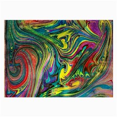 Intricate Painted Swirls Large Glasses Cloth (2 Sides) by kaleidomarblingart