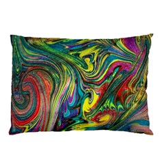 Intricate Painted Swirls Pillow Case by kaleidomarblingart