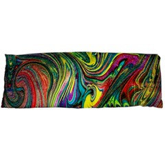 Intricate Painted Swirls Body Pillow Case (dakimakura) by kaleidomarblingart