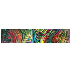 Intricate Painted Swirls Small Flano Scarf by kaleidomarblingart