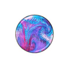 Blue on violet feathers Hat Clip Ball Marker (4 pack)