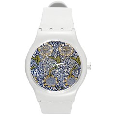 Adorable Florals Round Plastic Sport Watch (m) by themeaniestore