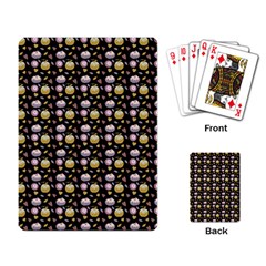 Shiny Pumpkins On Black Background Playing Cards Single Design (rectangle) by SychEva