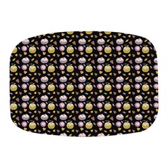 Shiny Pumpkins On Black Background Mini Square Pill Box by SychEva