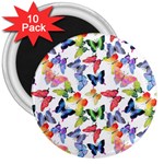 Bright Butterflies Circle In The Air 3  Magnets (10 pack)  Front