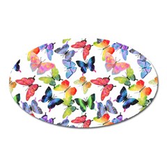 Bright Butterflies Circle In The Air Oval Magnet by SychEva