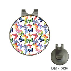 Bright Butterflies Circle In The Air Hat Clips With Golf Markers by SychEva