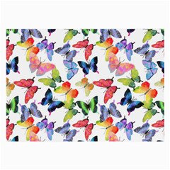 Bright Butterflies Circle In The Air Large Glasses Cloth by SychEva