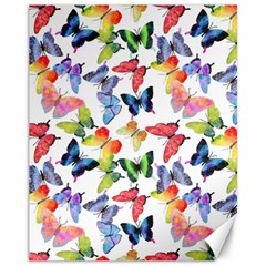 Bright Butterflies Circle In The Air Canvas 11  X 14  by SychEva