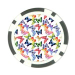 Bright Butterflies Circle In The Air Poker Chip Card Guard (10 pack) Front